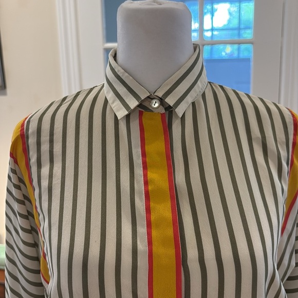 Serge Nancel Paris button down women’s blouse.  Size M - Picture 2 of 8